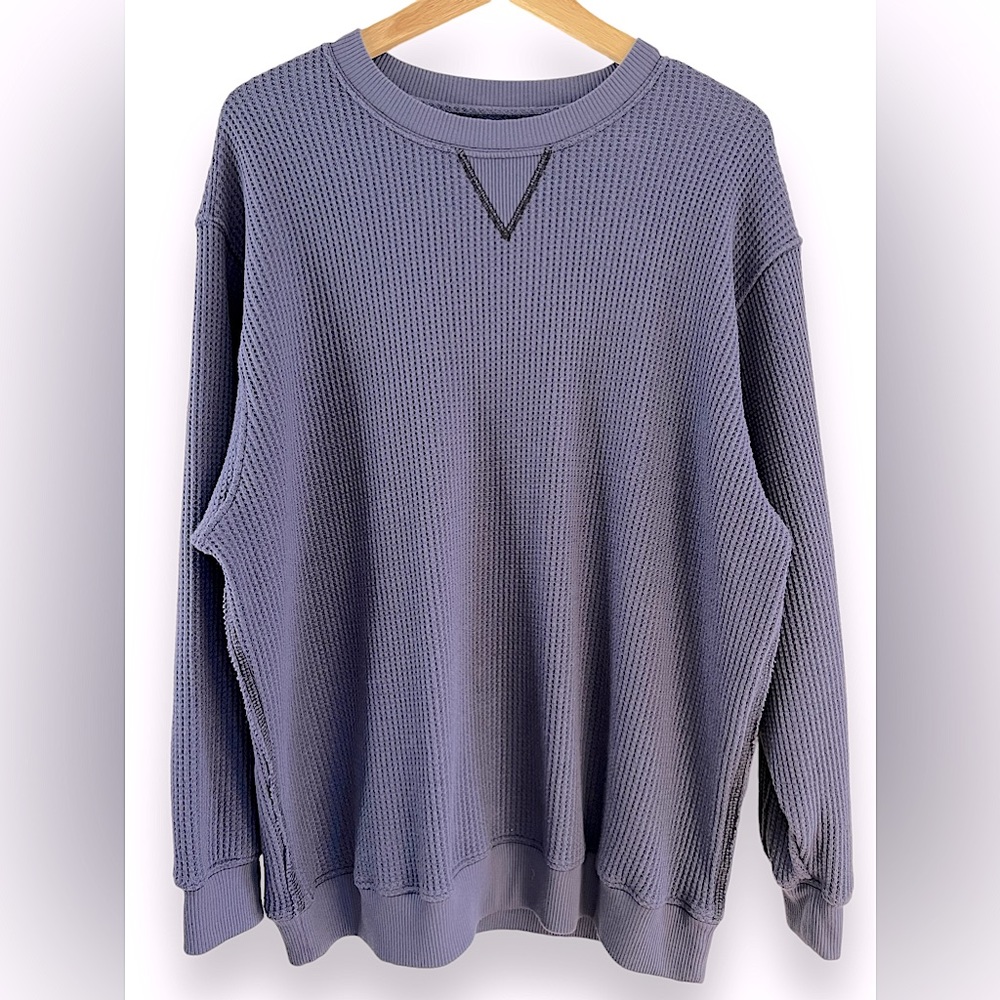 Aerie The Sweat Waffle Crew Neck Sweatshirt